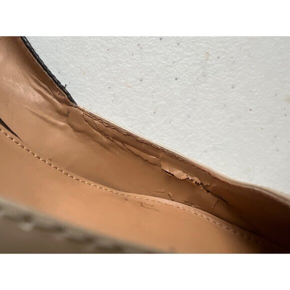 Calvin Klein Womens Two-Tone Pointed-Toe Kitten Heel Pumps US 9.5 Black & Beige - Picture 9 of 10